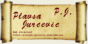Plavša Jurčević vizit kartica